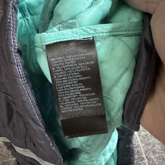 Women's The North Face Purple Teal Insulated Thermoball Puffer Vest Jacket Sz XS - Picture 4 of 4